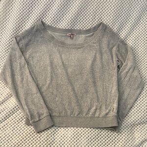 Juicy Couture Heather Gray Crew Neck Sweater